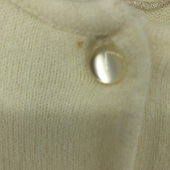 Vintage Designers Originals Lace Cardigan Sweater Button Up Cream Cottagecore SC - Picture 6 of 8